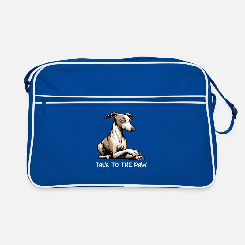 Parlez à la patte Whippet Greyhound Whippets Sac Retro