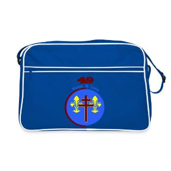 logo revisité du Maine et Loire 49 - Sac Retro - bleu/blanc - Devant