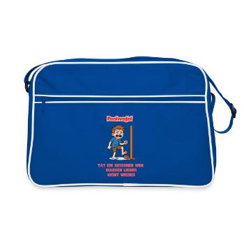 Scène de la porte malchanceuse - Sac Retro - bleu/blanc - Devant