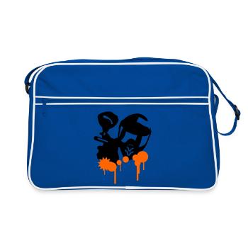 Paintball - Sac Retro - bleu/blanc - Devant