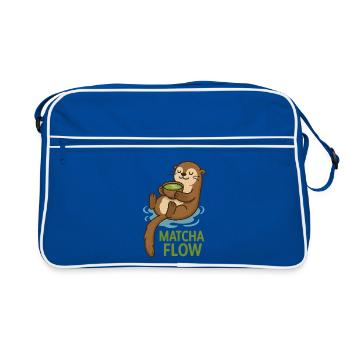 Matcha Flow Otter - Sac Retro - bleu/blanc - Devant