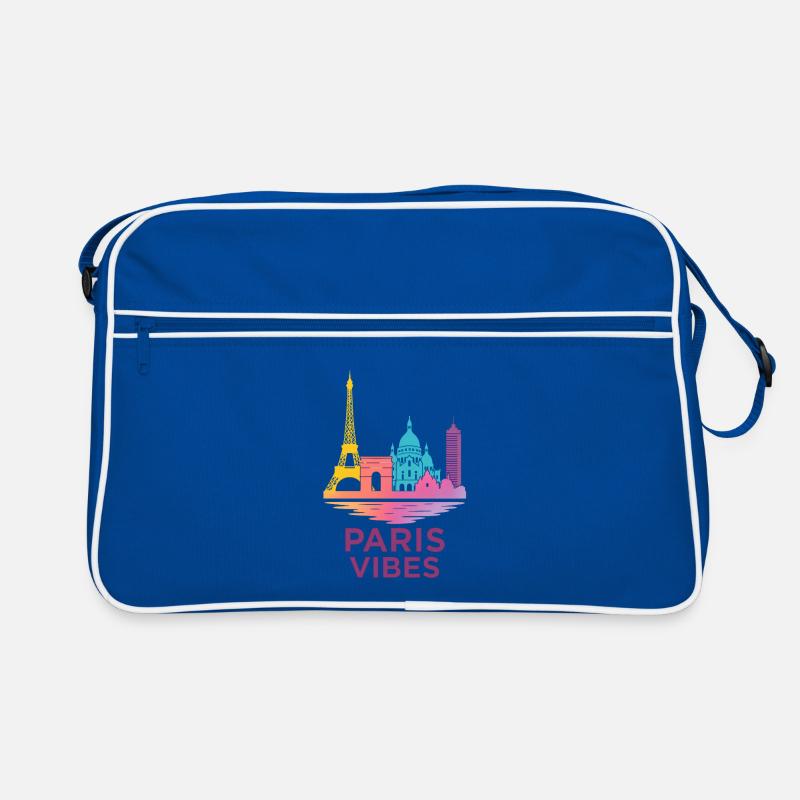 Silhouette de gradient de Paris Vibes Sac Retro