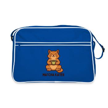 Graphique matcha de l’heure du thé pour la gueule de bois - Sac Retro - bleu/blanc - Devant