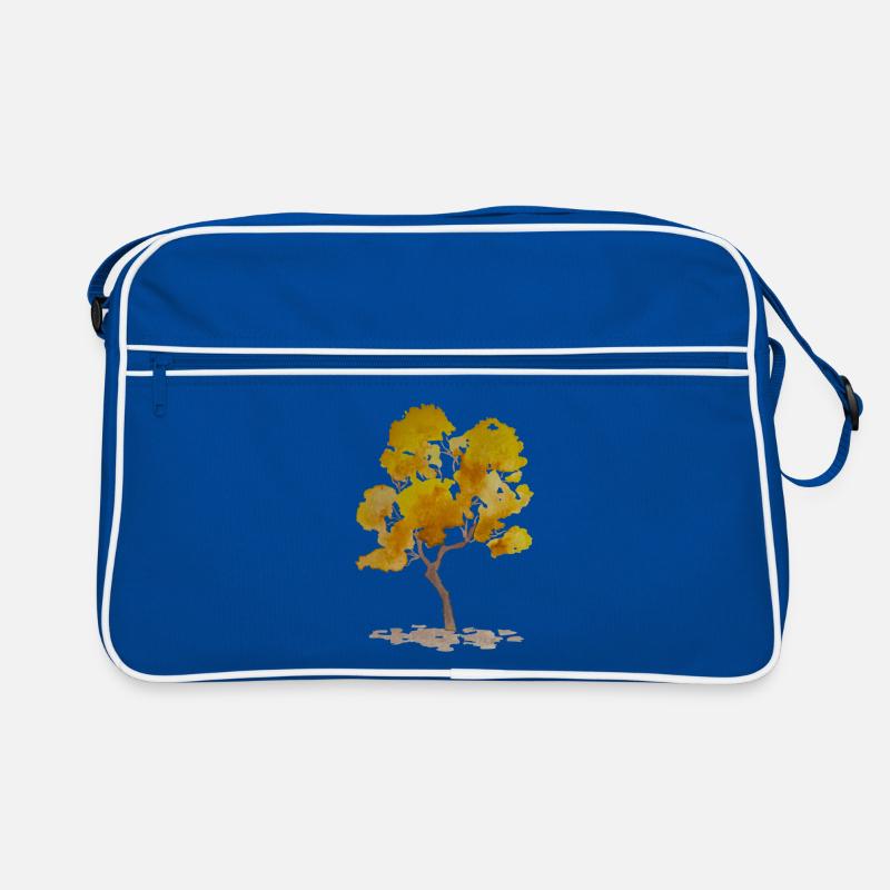 Herbstbaum Retro Tasche
