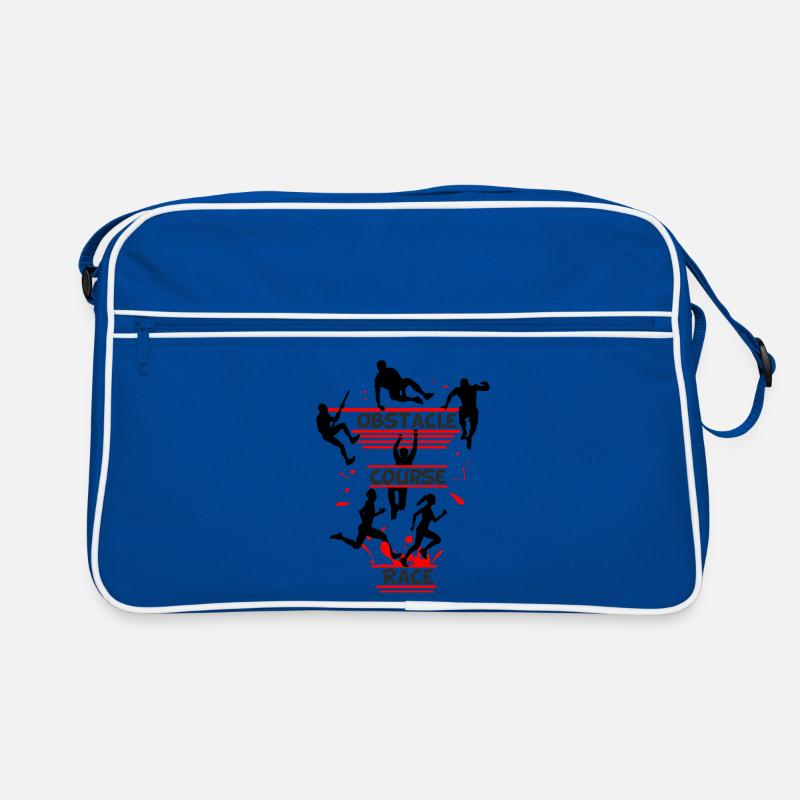 Obstacle Course Race – Full Action Silhouette Retro Bag