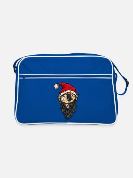 baertiger_wichtel - Retro Tasche - Blau/Weiß