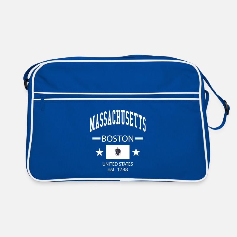 Massachusetts - Sac Retro - bleu/blanc