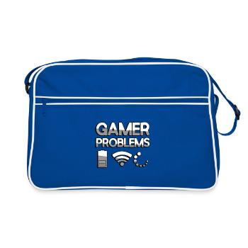 PROBLÈMES DE JOUEUR - Jeux - Sac Retro - bleu/blanc - Devant