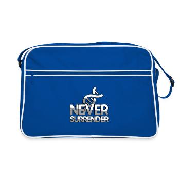 NEVER SURRENDER + ADN - Jeux - Sac Retro - bleu/blanc - Devant
