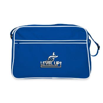 LEVEL UP + ADN - Jeux - Sac Retro - bleu/blanc - Devant