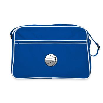 Basketball - Illustration - Sac Retro - bleu/blanc - Devant