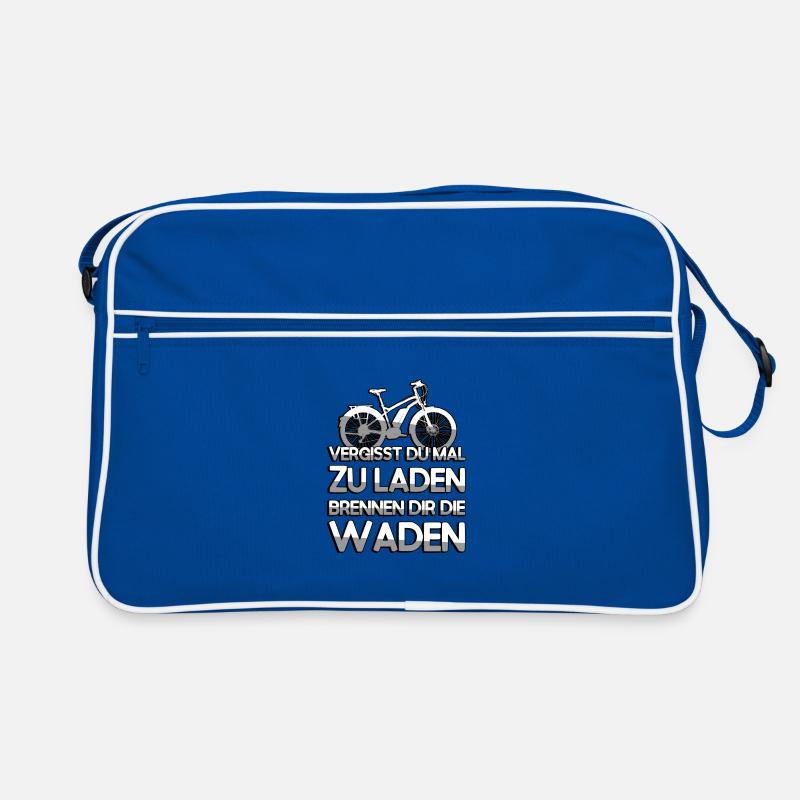 VERGISST DU MAL ZU LADEN BRENNEN DIR DIE WADEN Retro Tasche