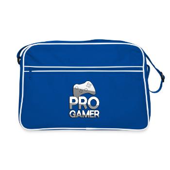 PRO GAMER + Contrôleur - Jeux - Sac Retro - bleu/blanc - Devant