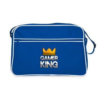GAMER KING + King Crown - Jeux - Sac Retro - bleu/blanc - Devant