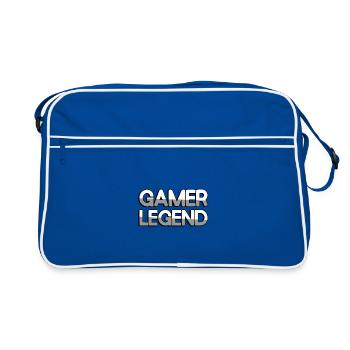 GAMER LEGEND - Jeux vidéo - Sac Retro - bleu/blanc - Devant
