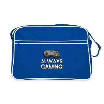 ALWAYS GAMING + SNES Controller - Gaming - Retro Bag - blue/white - Front