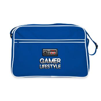 GAMER LIFESTYLE + Contrôleur NES - Jeux - Sac Retro - bleu/blanc - Devant