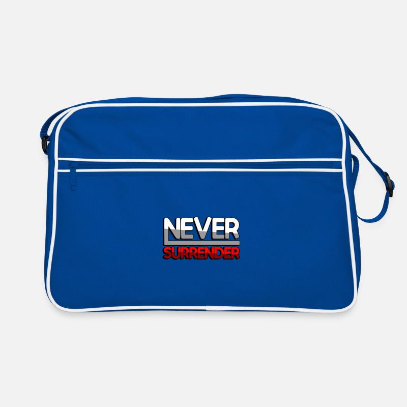 NEVER SURRENDER (Red) - Gaming Retro Bag