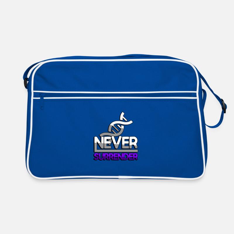 NEVER SURRENDER (Purple) + DNA - Gaming Retro Bag