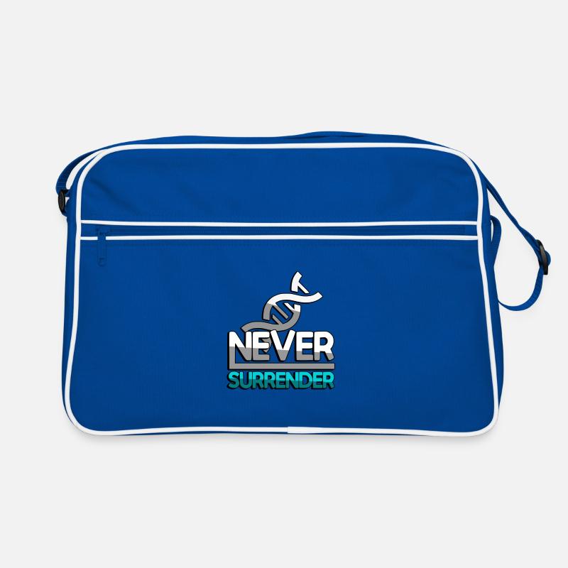 NEVER SURRENDER (Turquoise) + DNA - Gaming Retro Bag