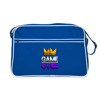 GAME OVER (Purple) + King Crown - Gaming - Retro Bag - blue/white - Front