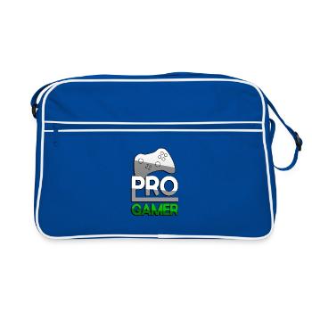PRO GAMER (Vert) + Contrôleur - Jeux - Sac Retro - bleu/blanc - Devant