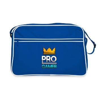 PRO GAMER (Turquoise) + King Crown - Jeux - Sac Retro - bleu/blanc - Devant