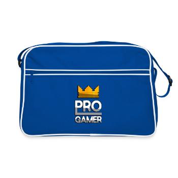 PRO GAMER (Blanc) + King Crown - Jeux - Sac Retro - bleu/blanc - Devant