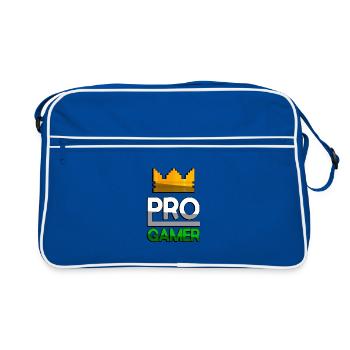 PRO GAMER (Vert) + King Crown - Jeux - Sac Retro - bleu/blanc - Devant
