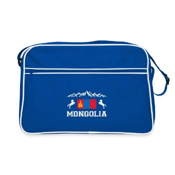 Mongolia - Retro Bag - blue/white - Front