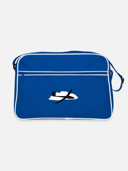 Glider Gliding Gliding Gliding Glider - Retro Bag - blue/white - Front