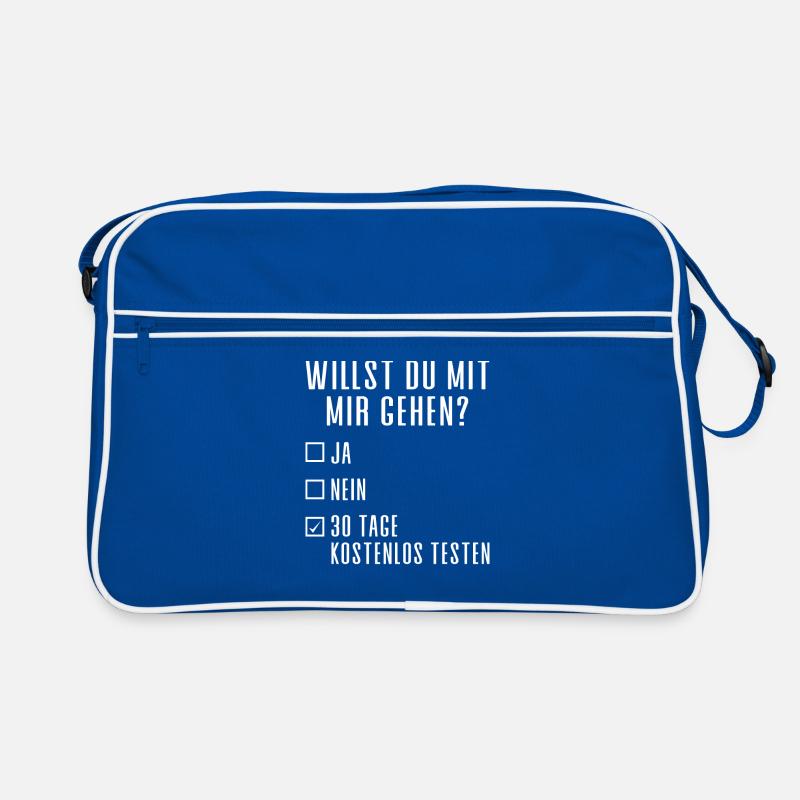 WILLST DU MIT MIR GEHEN? Retro Tasche