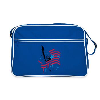 bienvenue - Sac Retro - bleu/blanc - Devant