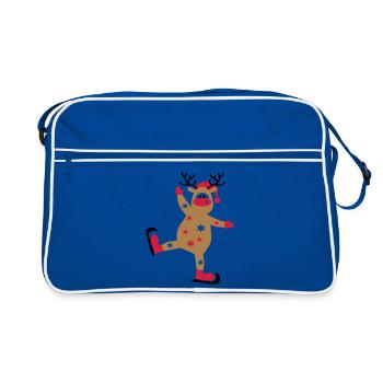 Jour de Noël - Sac Retro - bleu/blanc - Devant