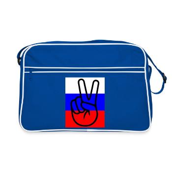 Paix avec la Russie - Sac Retro - bleu/blanc - Devant