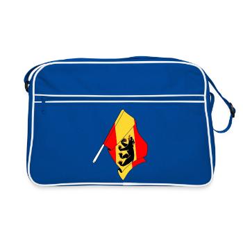 Flag Bern Switzerland - Retro Bag - blue/white - Front