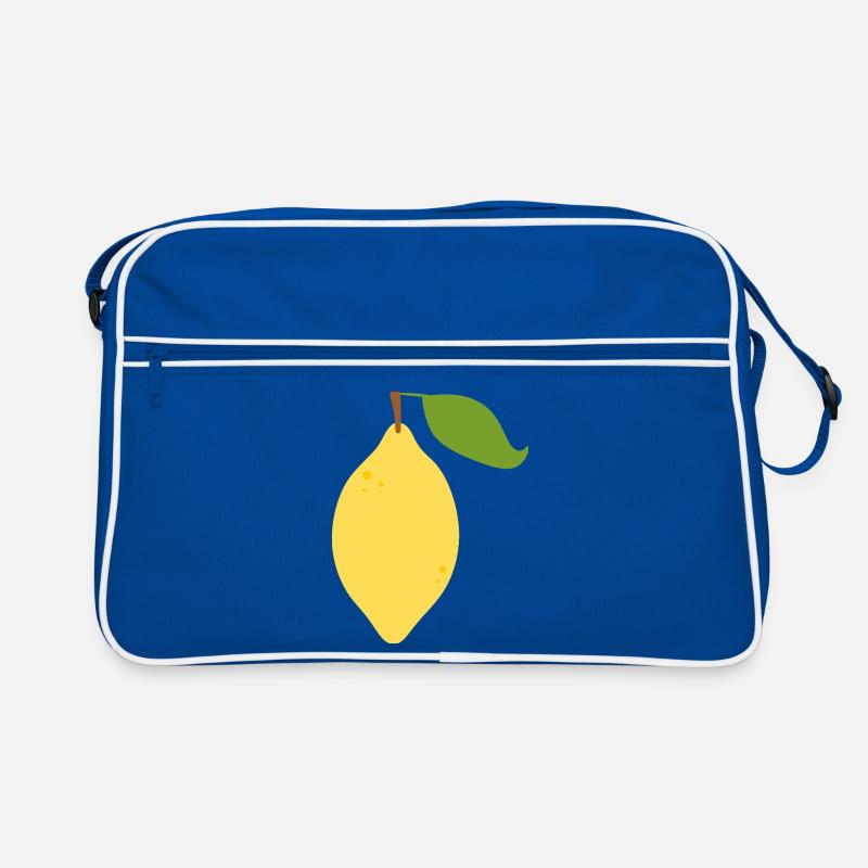Modern Lemon Citrus Pattern Design Retro Bag