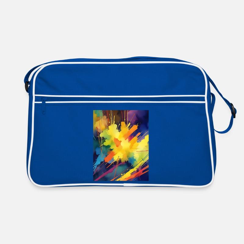 Farbexplosion Abstrakt Retro Tasche