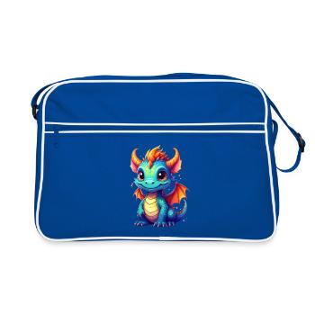 Dragon mignon - Sac Retro - bleu/blanc - Devant
