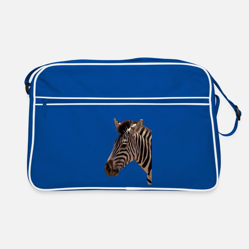 Zebra Kopf  Retro Tasche