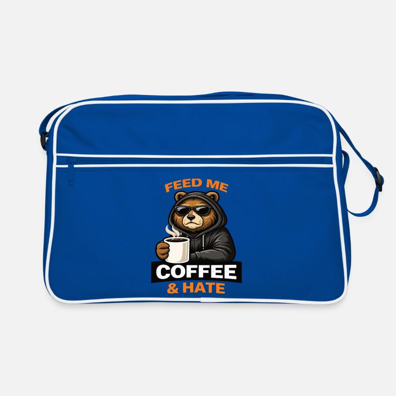 Grumpy Bear Kaffee-Einstellung Retro Tasche