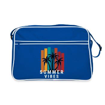 Ambiance estivale - Sac Retro - bleu/blanc - Devant