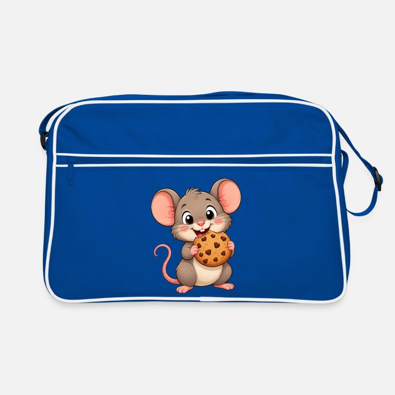 Drôles de petits biscuits mignons en forme de souris en forme de bonbons à grignoter Sac Retro