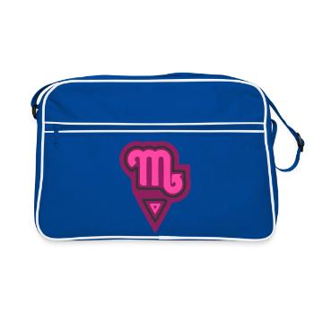 Scorpion tribal du zodiaque et eau - Sac Retro - bleu/blanc - Devant