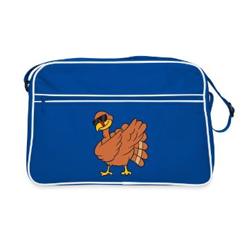 Turkey - Dab, dabbing, dancing - Retro Bag - blue/white - Front