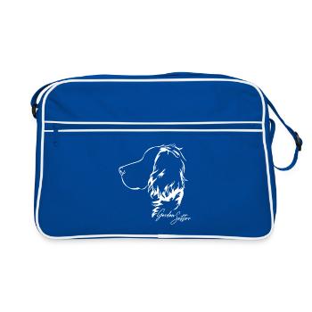 GORDON SETTER Profil Chiens Chien Wilsigns - Sac Retro - bleu/blanc - Devant