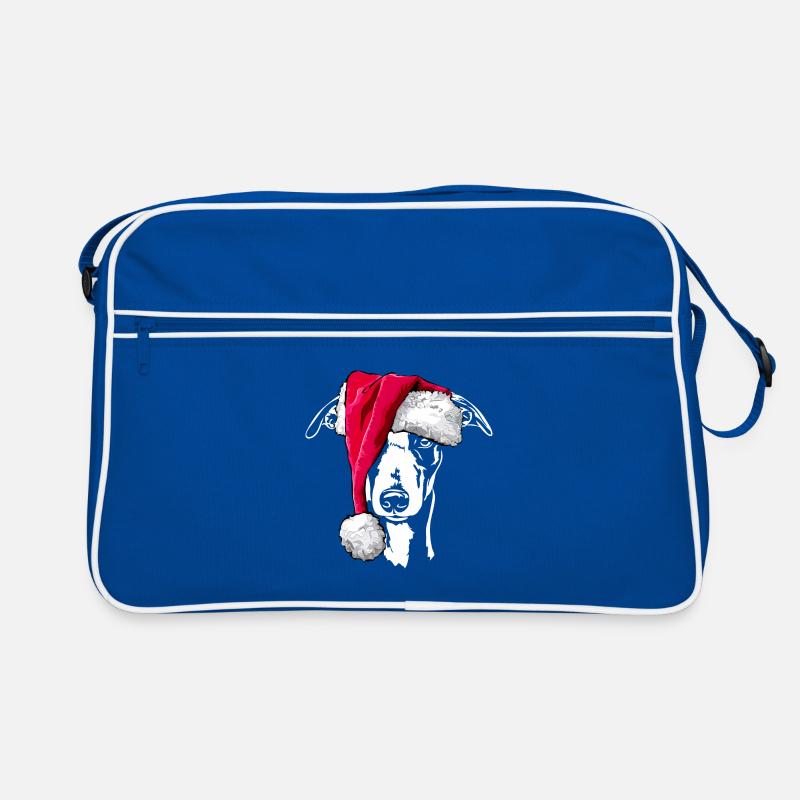 Santa WHIPPET Chiens de Noël Wilsigns Sac Retro