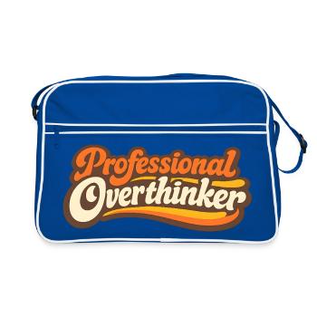PROFESSIONAL OVERTHINKER Retro - Retro Bag - blue/white - Front