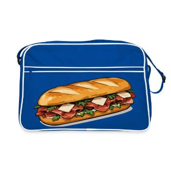 Crispy Hot Dog Comic Style - Retro Bag - blue/white - Front