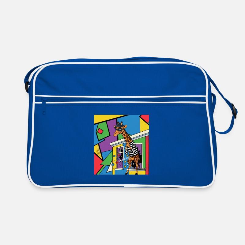 Giraffe Thief Pop Art Retro Bag
